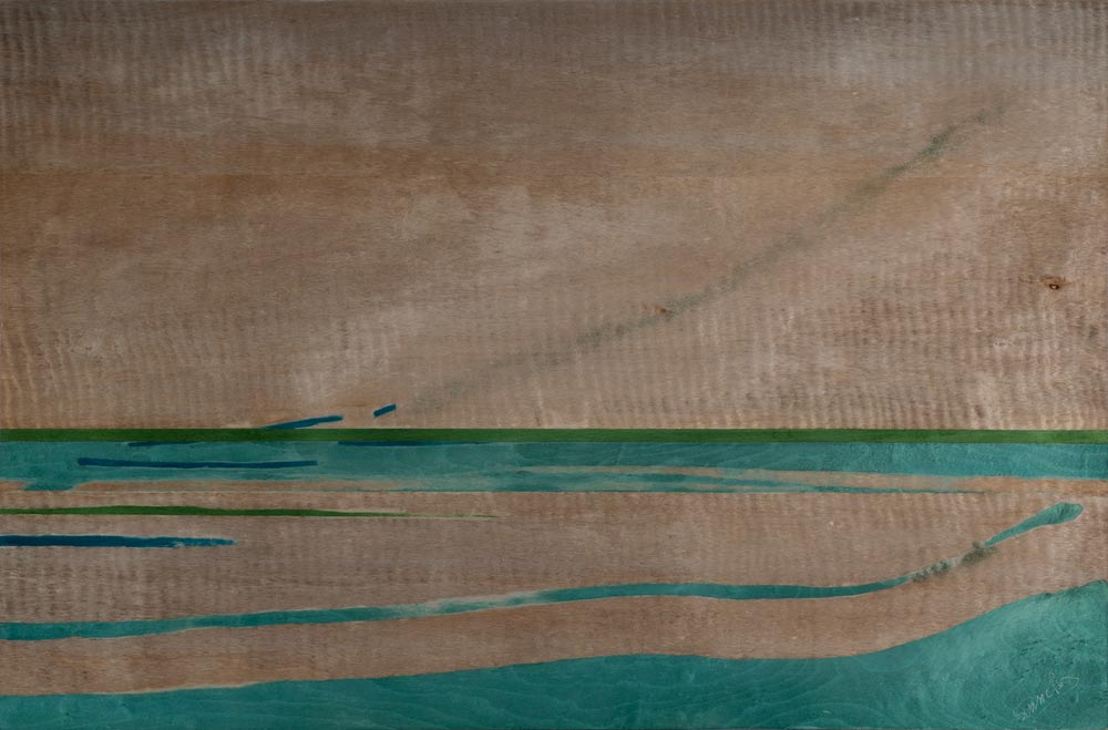 Envolée : tableau de marqueterie 90x60cm