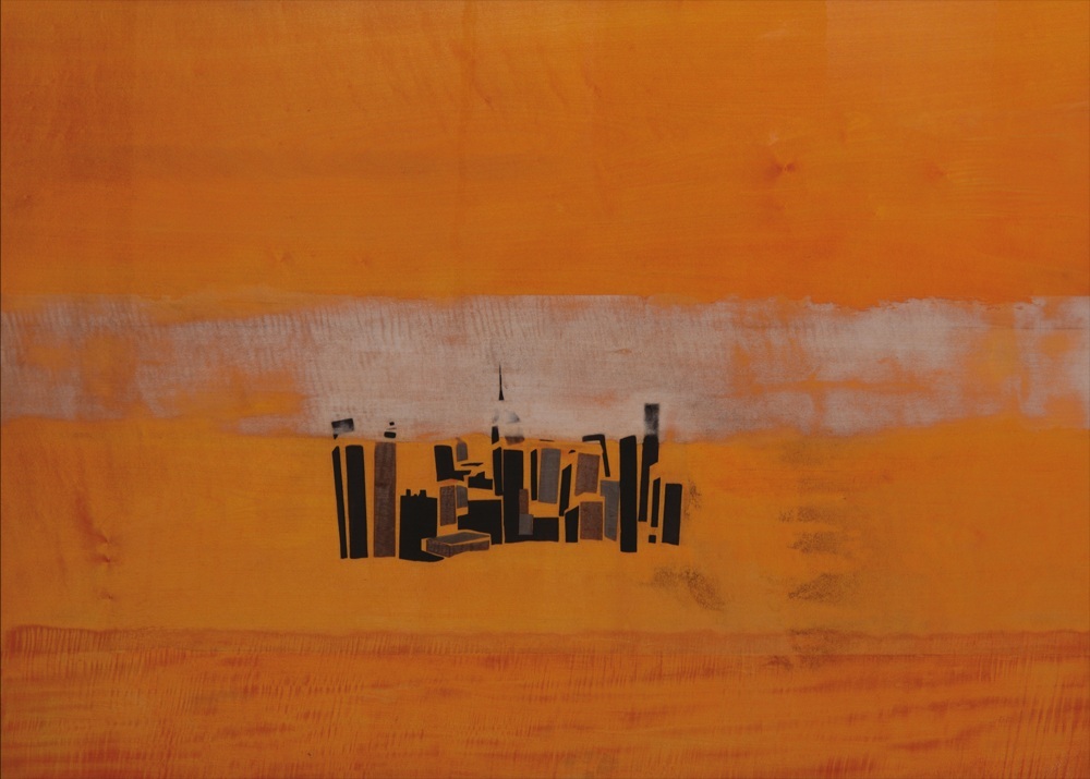Newyork, tableau de marqueterie 140x100cm en 2017