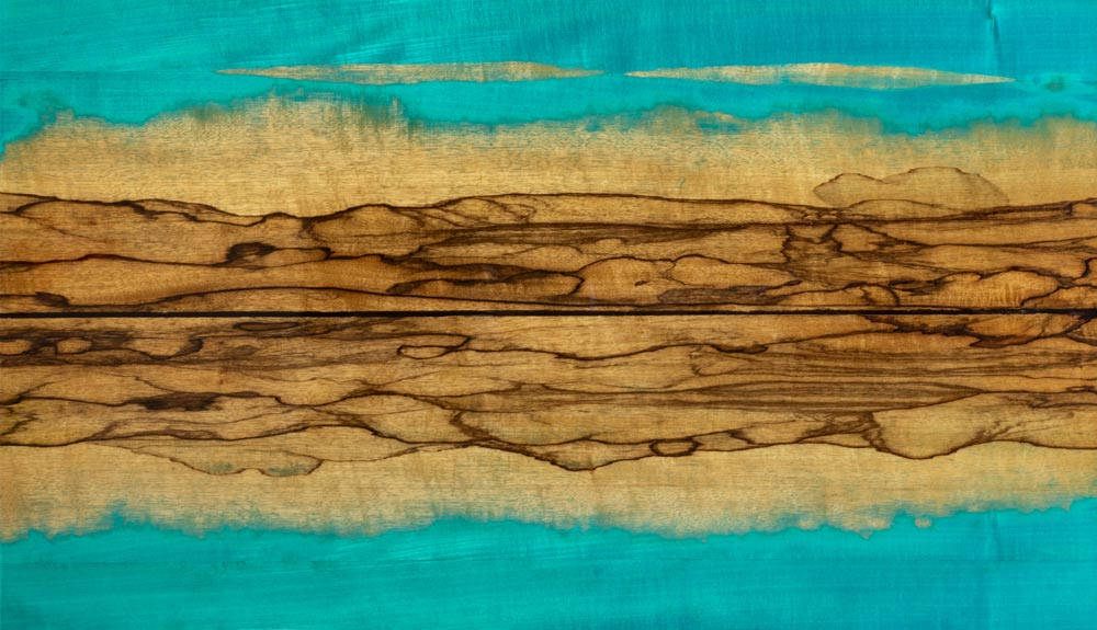 Réverbération, tableau de marqueterie 107x60cm